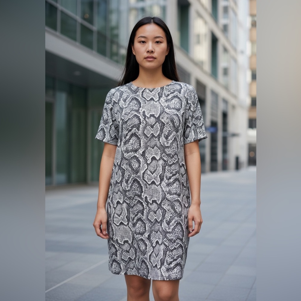 Joie Silk Snakeskin Sheath Dress